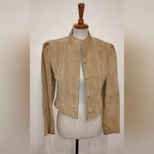 VINTAGE CROPPED LEATHER JACKET